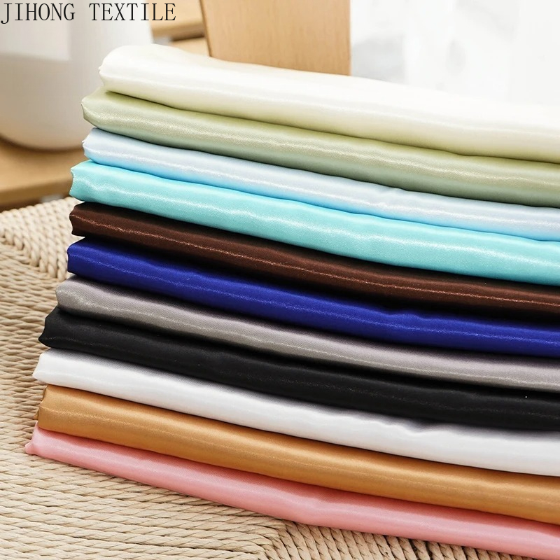 Textile And Sewing Materials - 26 色プレミアムサテン生地ドレス裏地素材結婚式の装飾 DIY 衣類ソフトテキスタイル縫製工芸品メートルでカット