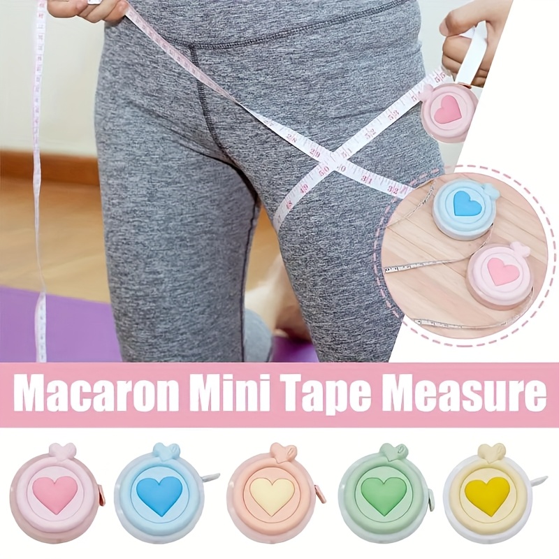 Sewing Recycling - 1.5mミニソフトテープメジャー、ファッションリサイクル、ワンタッチテープメジャー、ポータブルボディ測定用定規、裁縫道具
