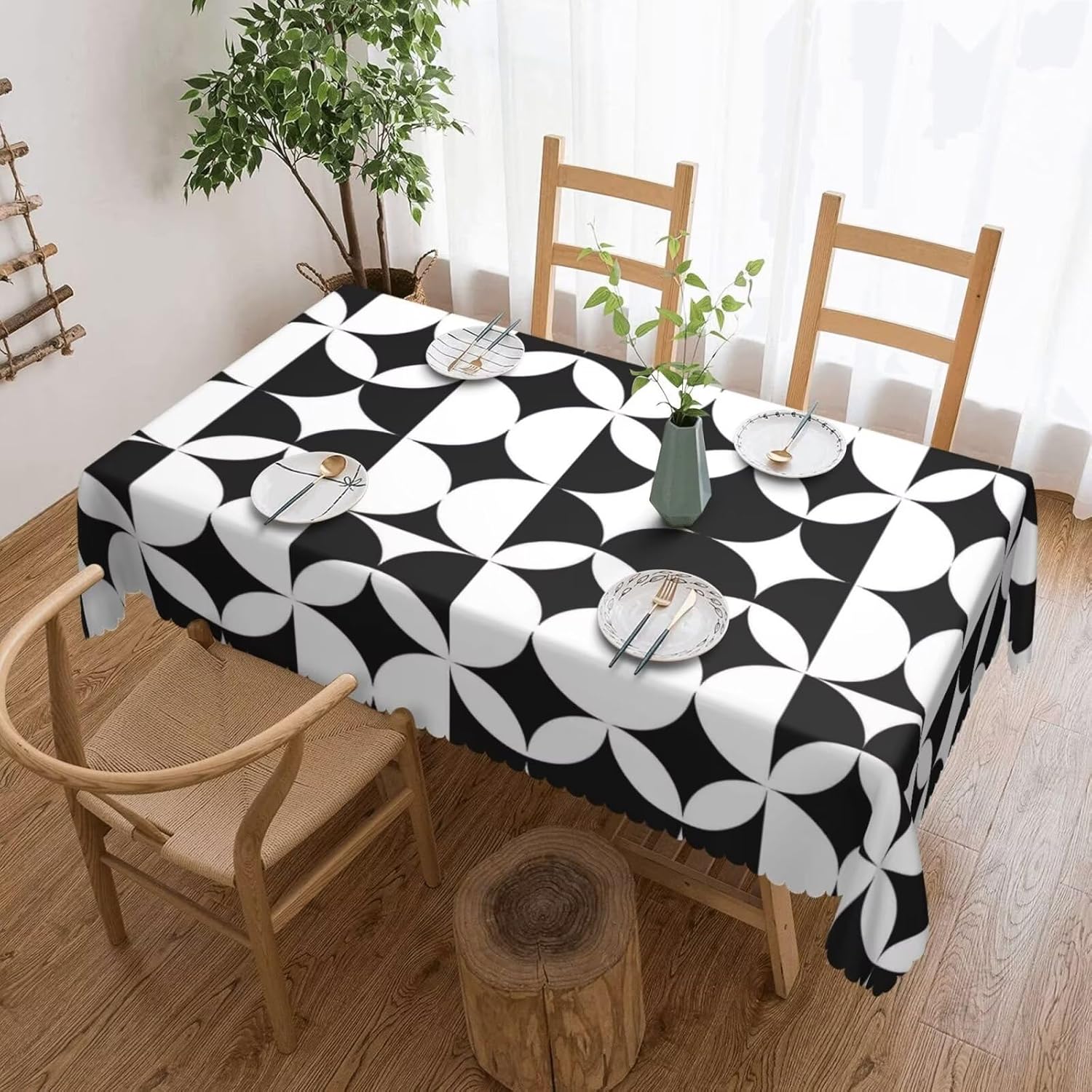 ミニマリストミッドセンチュリーモダンテーブルクロス、プレミア - Century Textile & Sewing Supply Hours のレビューと価格