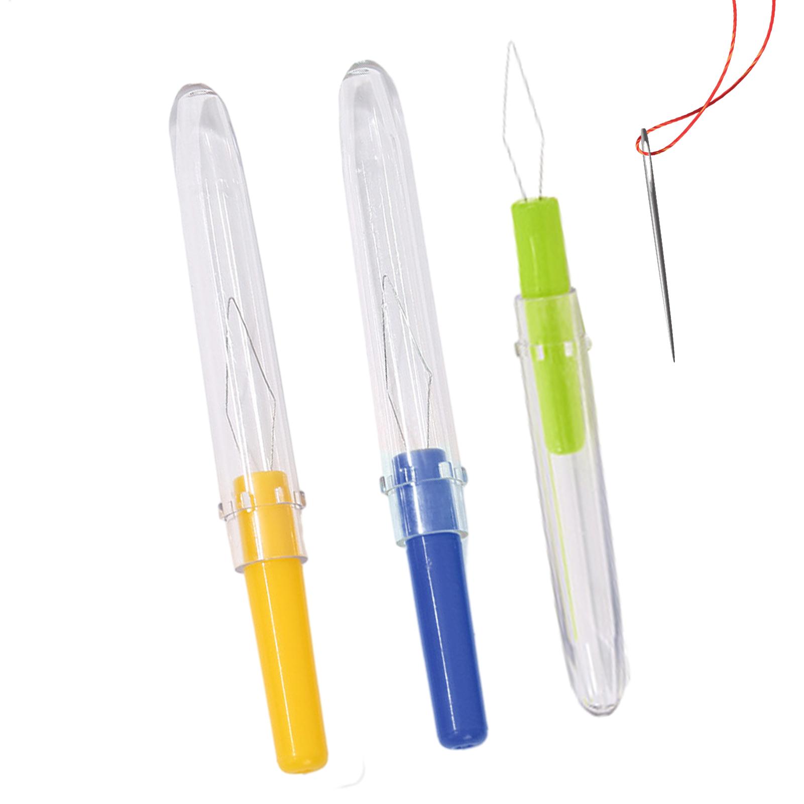 3個入り針通し器 カバー付き 自動小型針通し器 プラスチック - Needle Threader Tool のレビューと価格