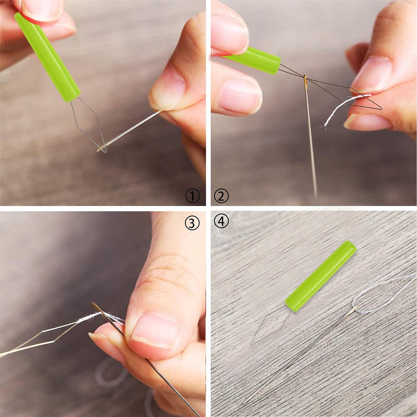 3個入り針通し器 カバー付き 自動小型針通し器 プラスチック - Needle Threader Tool のレビューと価格