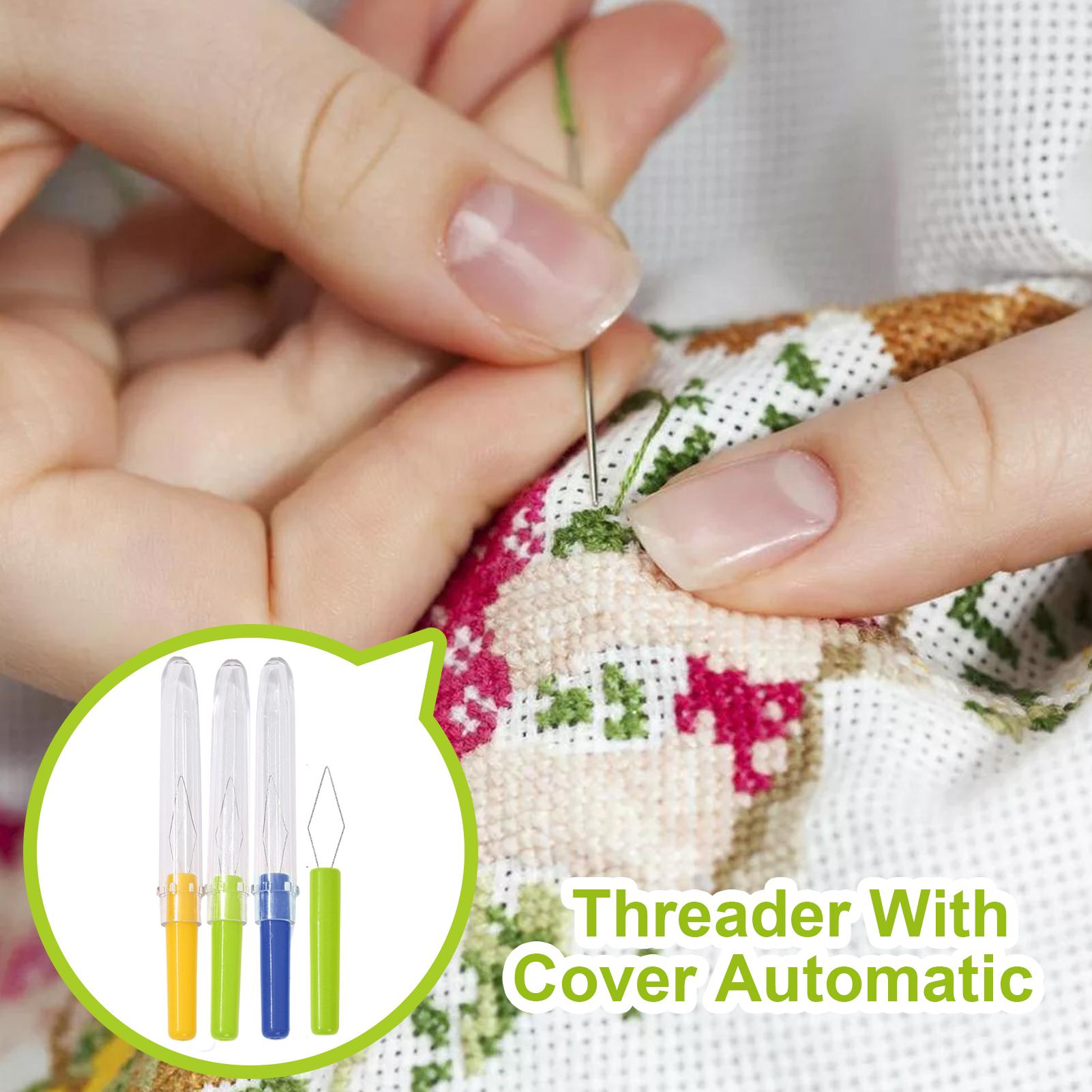 3個入り針通し器 カバー付き 自動小型針通し器 プラスチック - Needle Threader Tool のレビューと価格