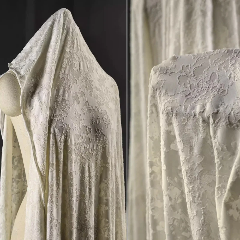アプリコットニット生地花柄テクスチャディストレストヴィンテー - Vintage Sewing Textile のレビューと価格