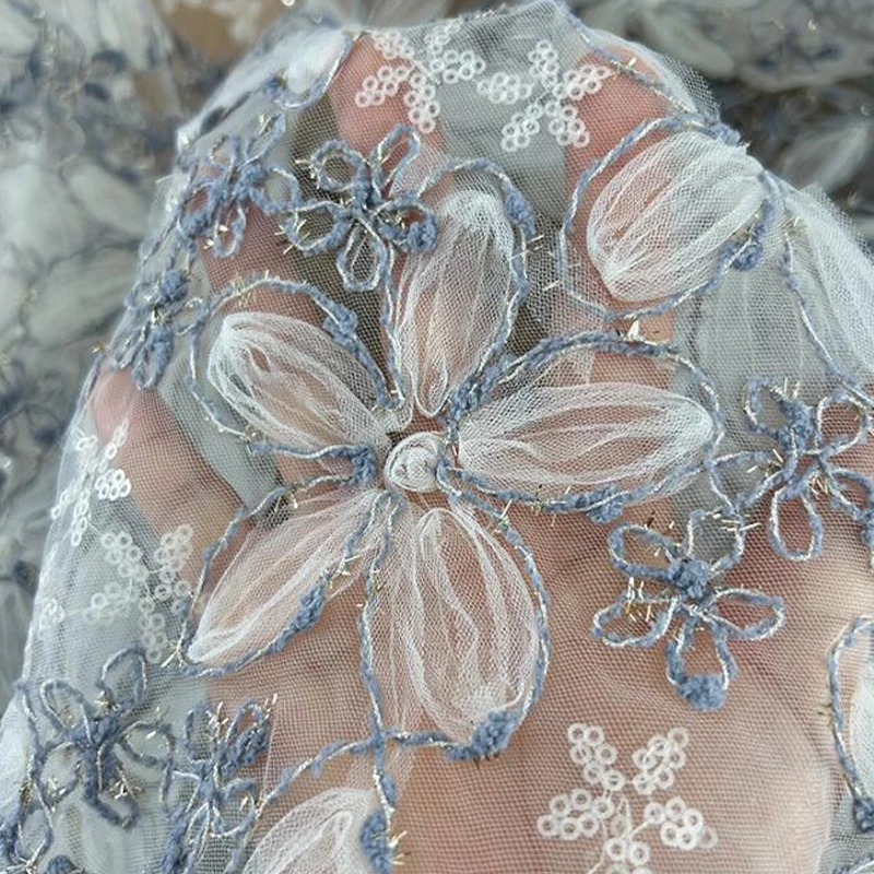 3D 刺繍スパンコールメッシュ生地レースネット素材ドレス衣類 - Textile Sewing Techniques のレビューと価格