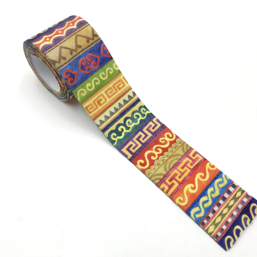 5メートル/ロット 25/38MM レオパードタイダイ幾何学 - Sewing Tie Dye のレビューと価格