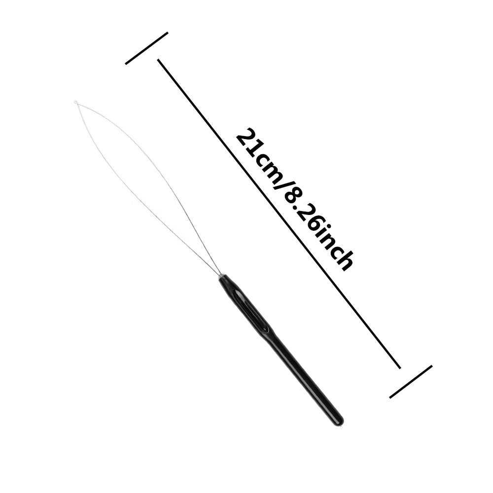 5 個のヘアエクステンションループニードルスレッダー引っ張り - Needle Threader Tool のレビューと価格