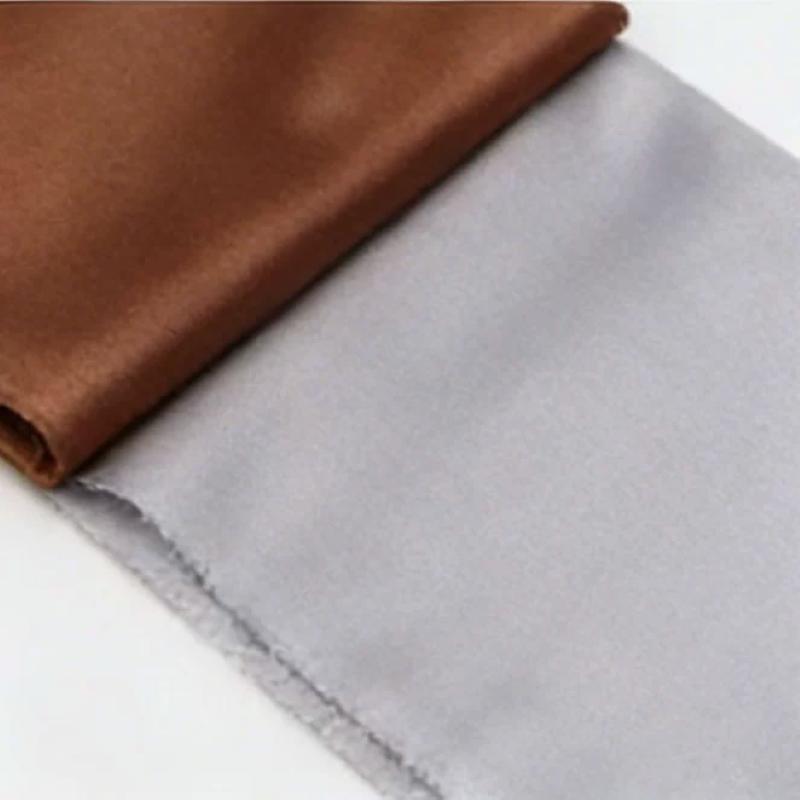 マルチカラーソフトサテン生地光沢のある滑らかなサテン生地 D - Textile And Sewing Materials のレビューと価格