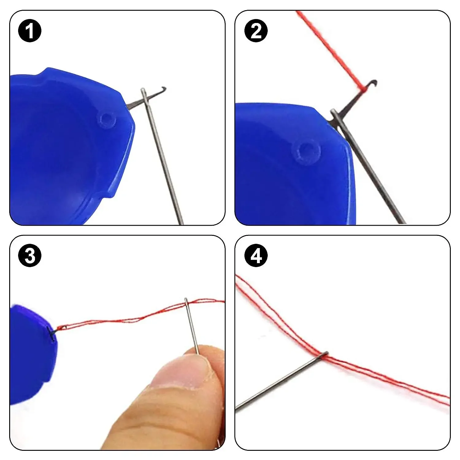 ミシン用針通しセット6個、針用ワイヤーループ付きプラスチック - Needle Threader Tool のレビューと価格