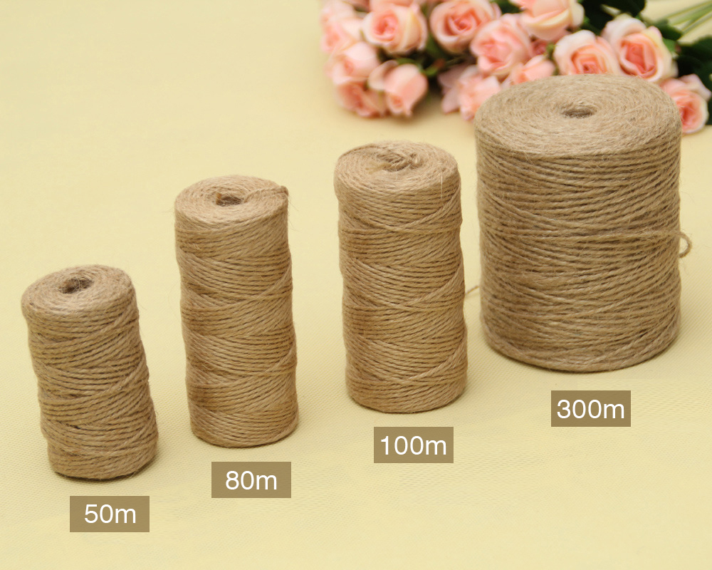 50/80/100 メートルナチュラルヴィンテージジュートロ - Vintage Sewing Textile のレビューと価格