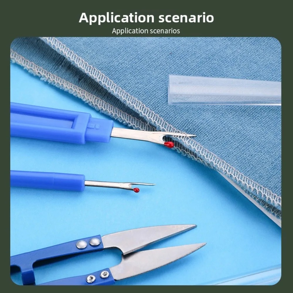 ブルーの裁縫キット5点セット、糸切り、縫い目切り、ステッチ除 - Sewing Repair のレビューと価格