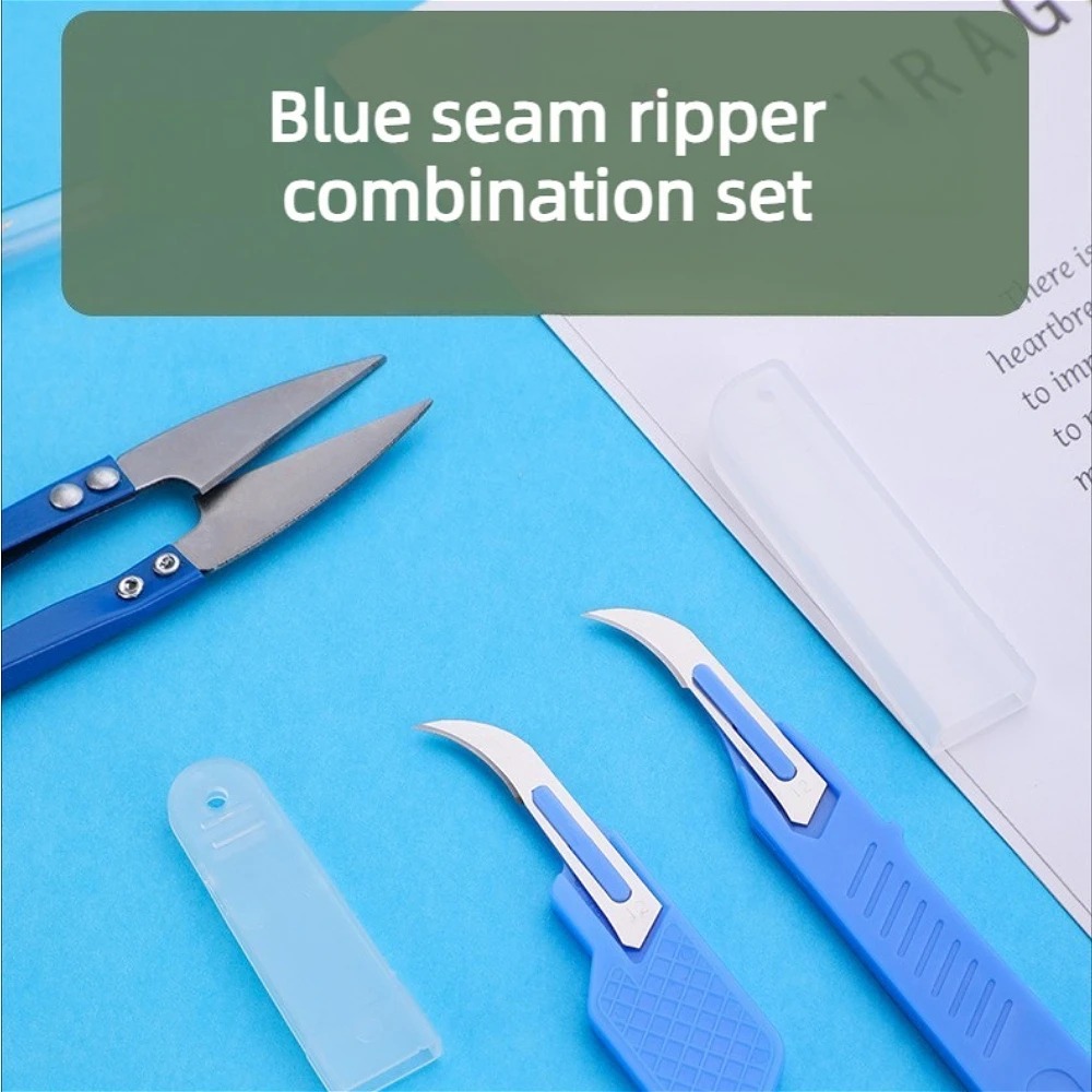 ブルーの裁縫キット5点セット、糸切り、縫い目切り、ステッチ除 - Sewing Repair のレビューと価格