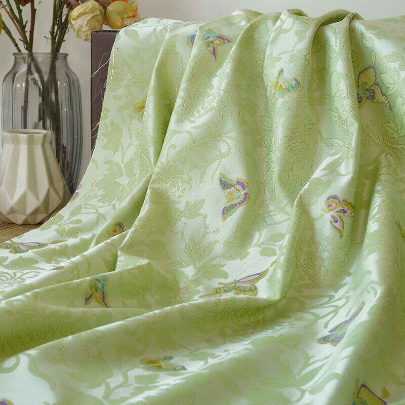1M 金糸蝶ジャカード生地 ドレス、スカート、袍、バッグ縫製 - Sewing Thread In Textile のレビューと価格