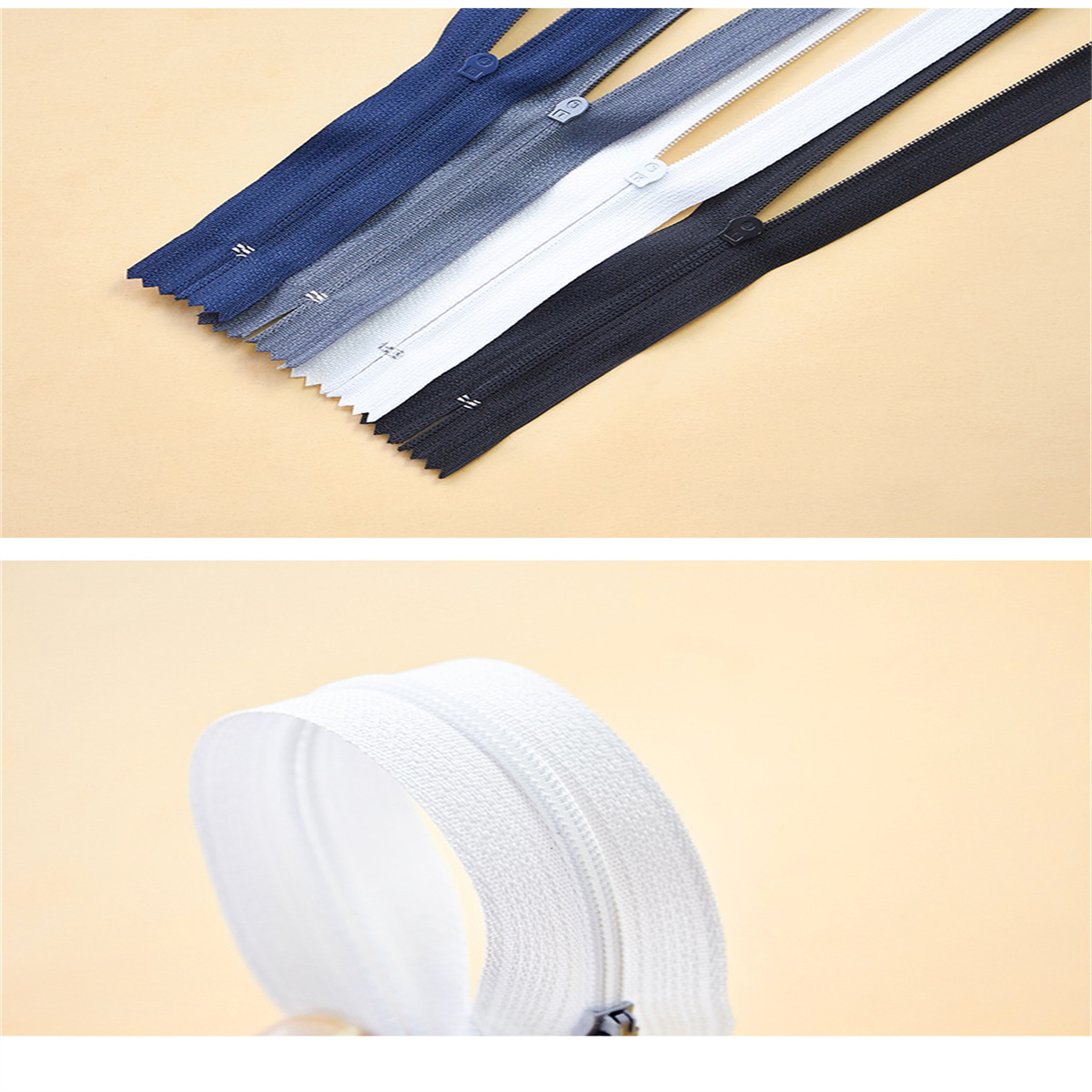 10個 # 3 ナイロン製クローズドエンドジッパー 18cm - Sewing Front Zipper のレビューと価格